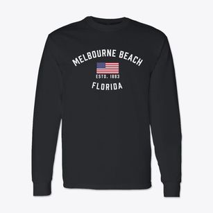 Melbourne Beach Florida Patriot Classic Long Sleeve T-Shirt