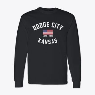 Dodge City Kansas Patriot Classic Long Sleeve T-Shirt