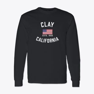 Clay California Patriot Classic Long Sleeve T-Shirt