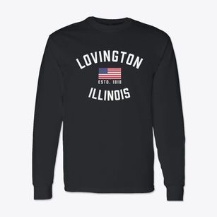 Lovington Illinois Patriot Classic Long Sleeve T-Shirt