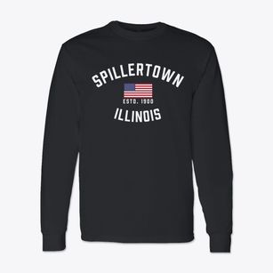 Spillertown Illinois Patriot Classic Long Sleeve T-Shirt