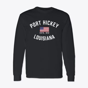 Port Hickey Louisiana Patriot Classic Long Sleeve T-Shirt