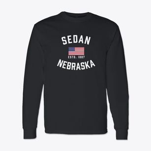 Sedan Nebraska Patriot Classic Long Sleeve T-Shirt