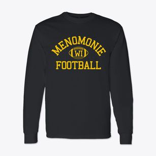 Menomonie Wisconsin Football Classic Long Sleeve T-Shirt