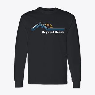 Crystal Beach Vermont Mountain View Classic Long Sleeve T-Shirt