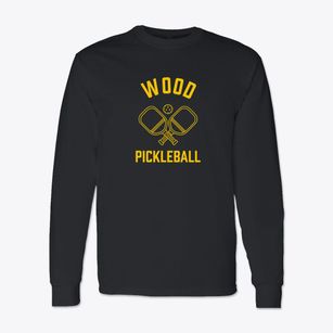 Wood Virginia Pickleball Classic Long Sleeve T-Shirt