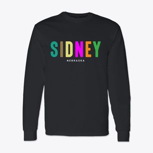 Sidney Nebraska Color Pop Classic Long Sleeve T-Shirt