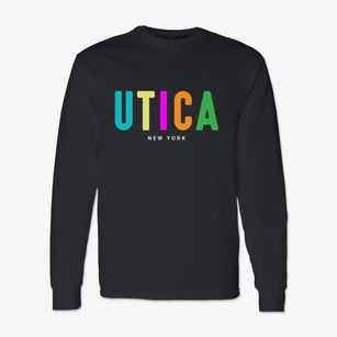 Utica New York Color Pop Classic Long Sleeve T-Shirt