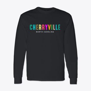 Cherryville North Carolina Color Pop Classic Long Sleeve T-Shirt