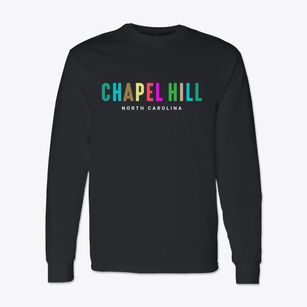 Chapel Hill North Carolina Color Pop Classic Long Sleeve T-Shirt