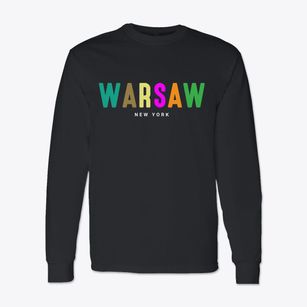 Warsaw New York Color Pop Classic Long Sleeve T-Shirt