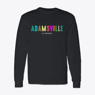 Adamsville Alabama Color Pop Classic Long Sleeve T-Shirt
