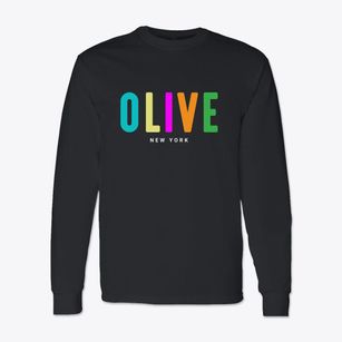 Olive New York Color Pop Classic Long Sleeve T-Shirt