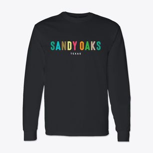 Sandy Oaks Texas Color Pop Classic Long Sleeve T-Shirt