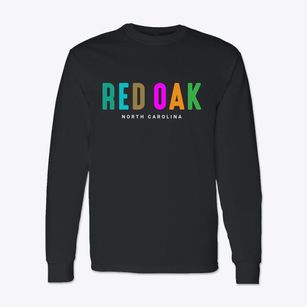 Red Oak North Carolina Color Pop Classic Long Sleeve T-Shirt