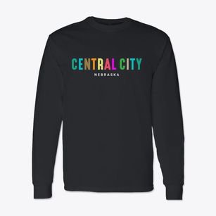 Central City Nebraska Color Pop Classic Long Sleeve T-Shirt
