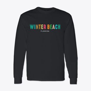 Winter Beach Florida Color Pop Classic Long Sleeve T-Shirt