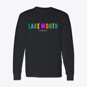 Lake Worth Florida Color Pop Classic Long Sleeve T-Shirt
