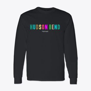 Hudson Bend Texas Color Pop Classic Long Sleeve T-Shirt