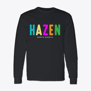 Hazen North Dakota Color Pop Classic Long Sleeve T-Shirt