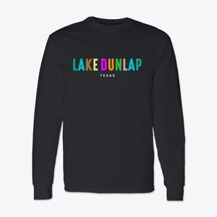 Lake Dunlap Texas Color Pop Classic Long Sleeve T-Shirt
