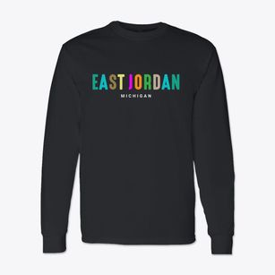East Jordan Michigan Color Pop Classic Long Sleeve T-Shirt