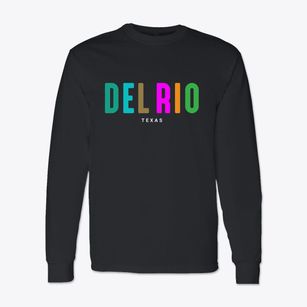 Del Rio Texas Color Pop Classic Long Sleeve T-Shirt