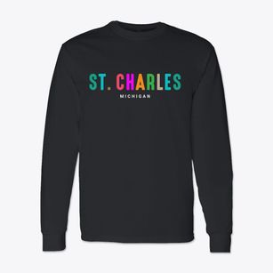 St. Charles Michigan Color Pop Classic Long Sleeve T-Shirt