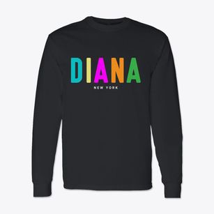 Diana New York Color Pop Classic Long Sleeve T-Shirt