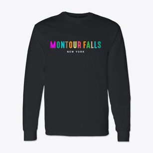 Montour Falls New York Color Pop Classic Long Sleeve T-Shirt