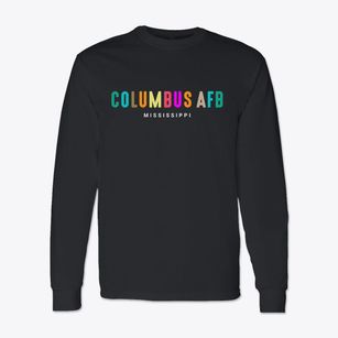 Columbus Afb Mississippi Color Pop Classic Long Sleeve T-Shirt