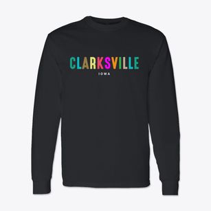 Clarksville Iowa Color Pop Classic Long Sleeve T-Shirt
