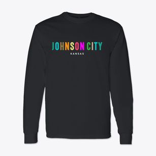 Johnson City Kansas Color Pop Classic Long Sleeve T-Shirt