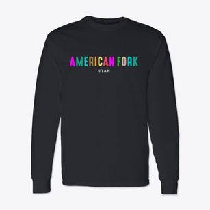 American Fork Utah Color Pop Classic Long Sleeve T-Shirt