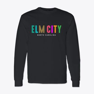 Elm City North Carolina Color Pop Classic Long Sleeve T-Shirt
