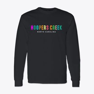 Hoopers Creek North Carolina Color Pop Classic Long Sleeve T-Shirt