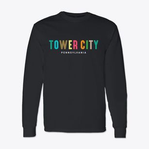 Tower City Pennsylvania Color Pop Classic Long Sleeve T-Shirt