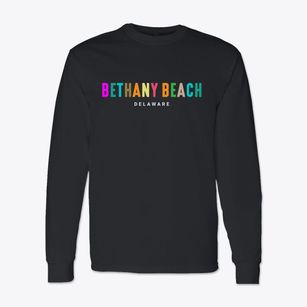 Bethany Beach Delaware Color Pop Classic Long Sleeve T-Shirt