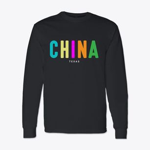 China Texas Color Pop Classic Long Sleeve T-Shirt