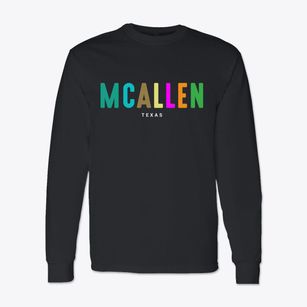 Mcallen Texas Color Pop Classic Long Sleeve T-Shirt
