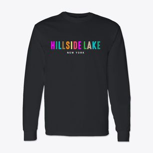 Hillside Lake New York Color Pop Classic Long Sleeve T-Shirt