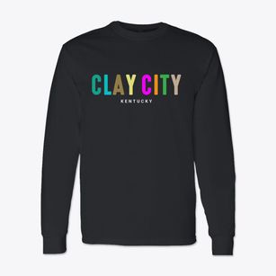 Clay City Kentucky Color Pop Classic Long Sleeve T-Shirt