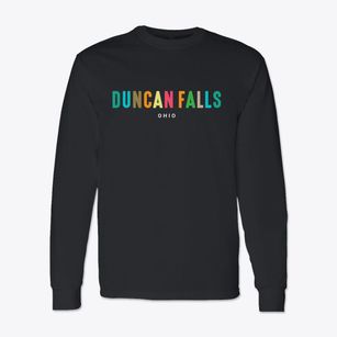 Duncan Falls Ohio Color Pop Classic Long Sleeve T-Shirt