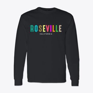 Roseville California Color Pop Classic Long Sleeve T-Shirt