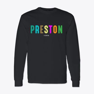 Preston Iowa Color Pop Classic Long Sleeve T-Shirt