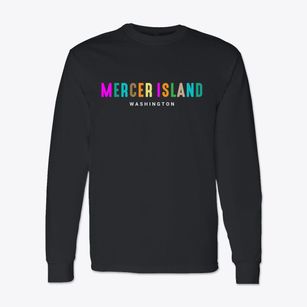 Mercer Island Washington Color Pop Classic Long Sleeve T-Shirt
