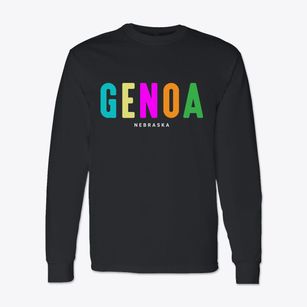 Genoa Nebraska Color Pop Classic Long Sleeve T-Shirt