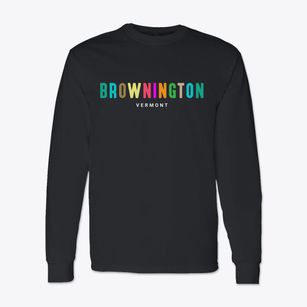 Brownington Vermont Color Pop Classic Long Sleeve T-Shirt