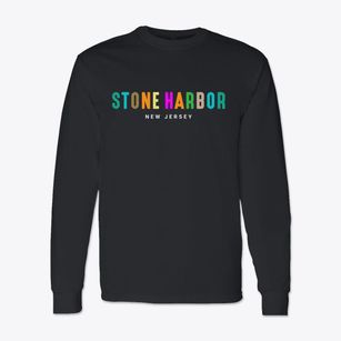 Stone Harbor New Jersey Color Pop Classic Long Sleeve T-Shirt