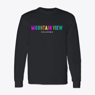 Mountain View Oklahoma Color Pop Classic Long Sleeve T-Shirt